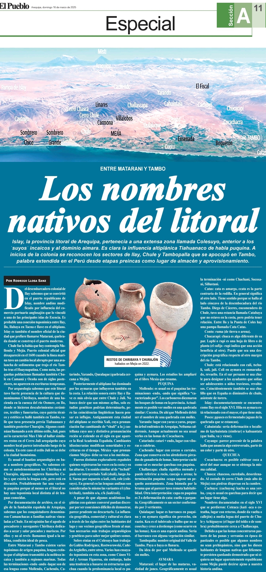 Toponimia de Islay Mollendo Tambo