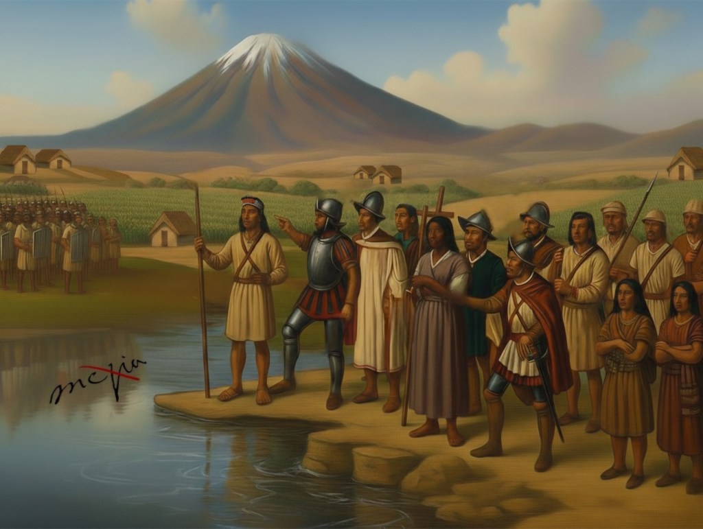 Diego de Almagro y Paullo Inca en Arequipa 1537, Proyecto Mexia, Rodrigo Llosa