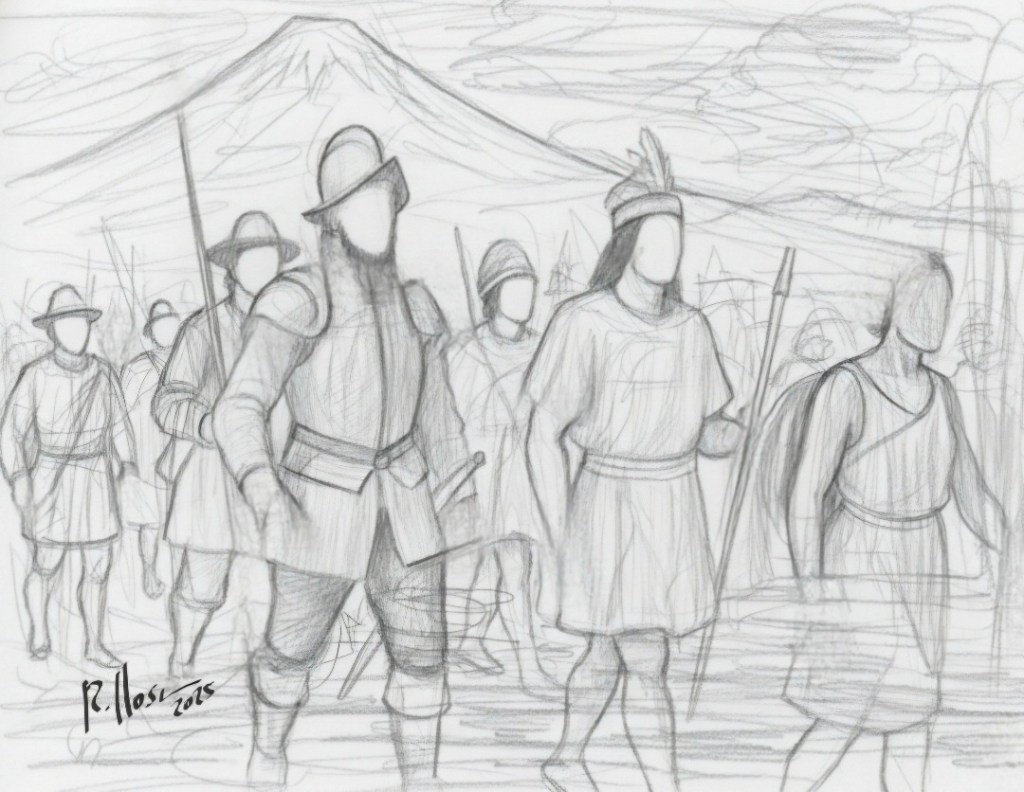 Boceto Almagro Paullo Margarida Arequipa 1537